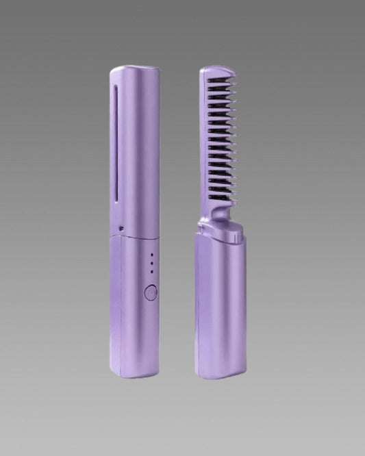 Portable Mini Hair Straightener Cordless Rechargeable Mini Adjustable Hair Straightener