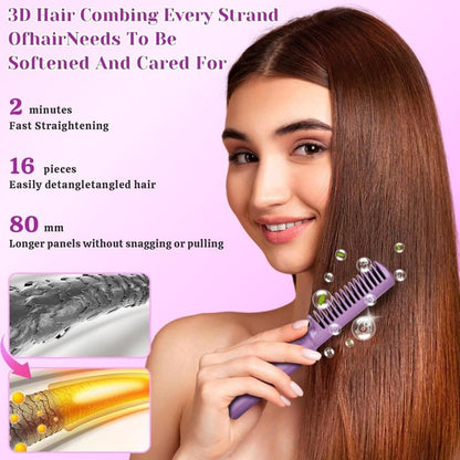 Portable Mini Hair Straightener Cordless Rechargeable Mini Adjustable Hair Straightener